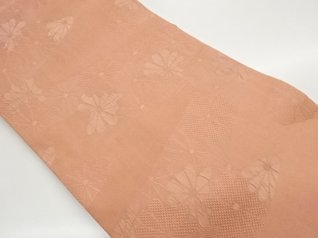 JAPANESE NAGOYA OBI / WOVEN KIKU